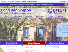 Tablet Screenshot of longbenningtonacademy.co.uk